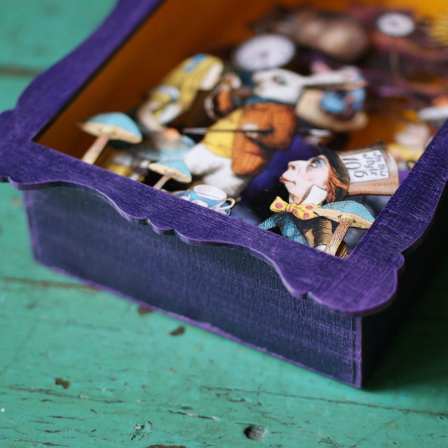 Painted Wood Nicho Boxes by American Folk Artist Day of the Dead Zinnia Folk Arts   