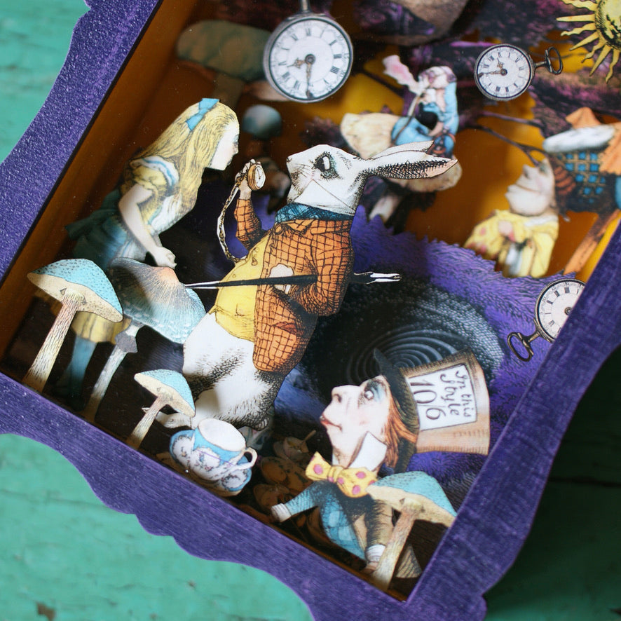 Painted Wood Nicho Boxes by American Folk Artist Day of the Dead Zinnia Folk Arts   