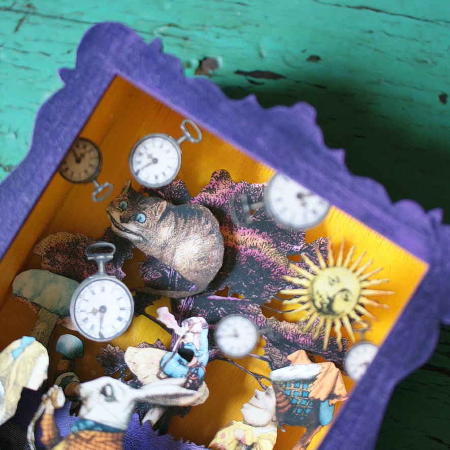 Painted Wood Nicho Boxes by American Folk Artist Day of the Dead Zinnia Folk Arts   