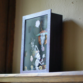 Painted Wood Nicho Boxes by American Folk Artist Day of the Dead Zinnia Folk Arts   