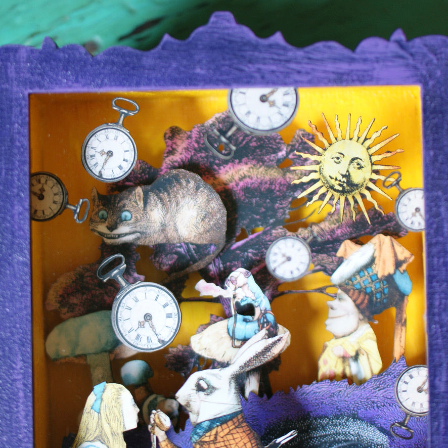 Painted Wood Nicho Boxes by American Folk Artist Day of the Dead Zinnia Folk Arts   