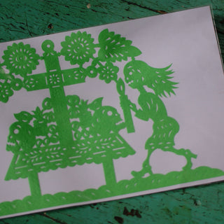 Paper Cut Outs for Framing Fiesta Zinnia Folk Arts   