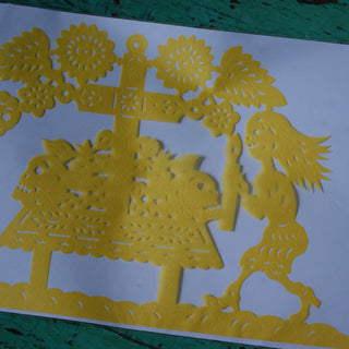 Paper Cut Outs for Framing Fiesta Zinnia Folk Arts   