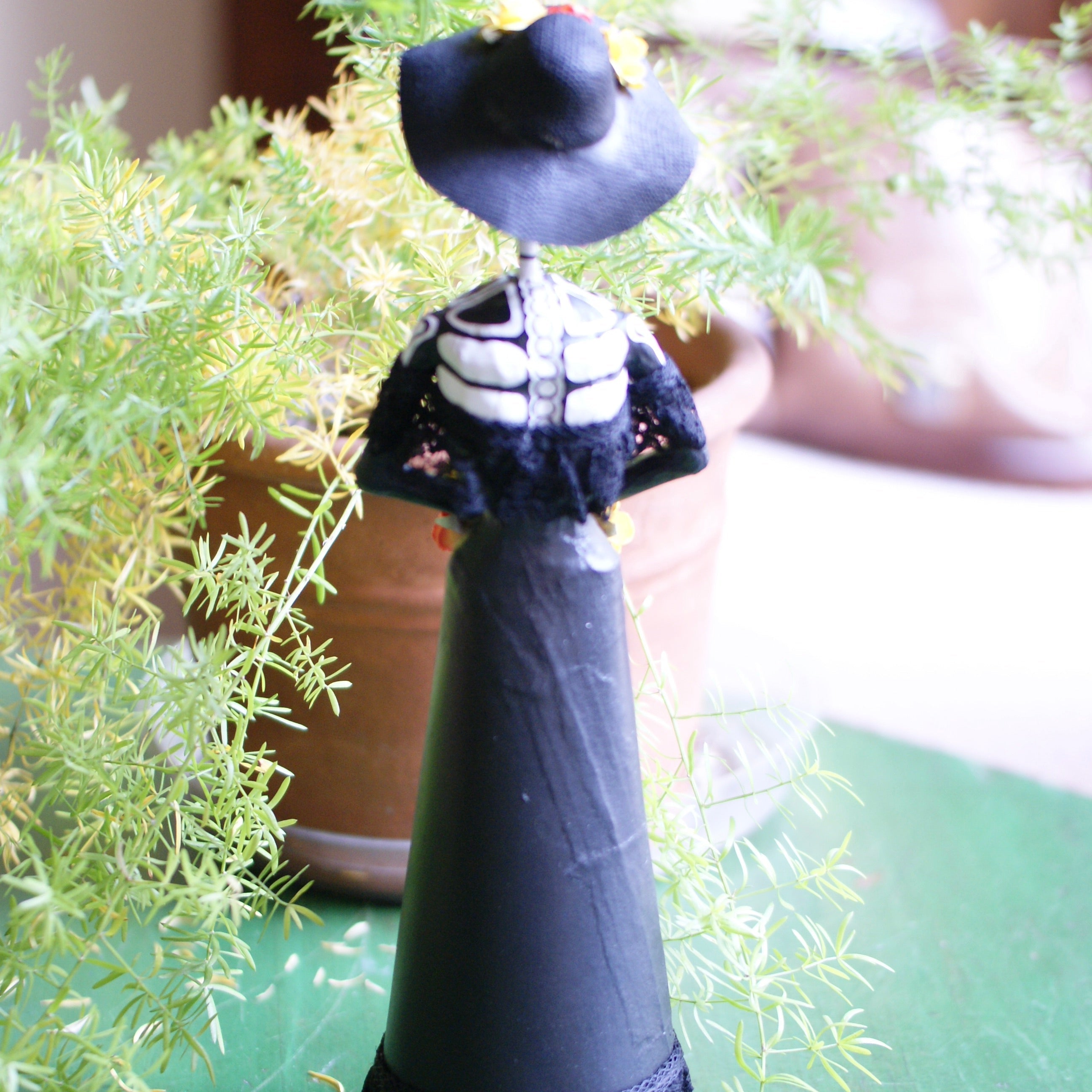 Paper Mache Catrina  Zinnia Folk Arts   