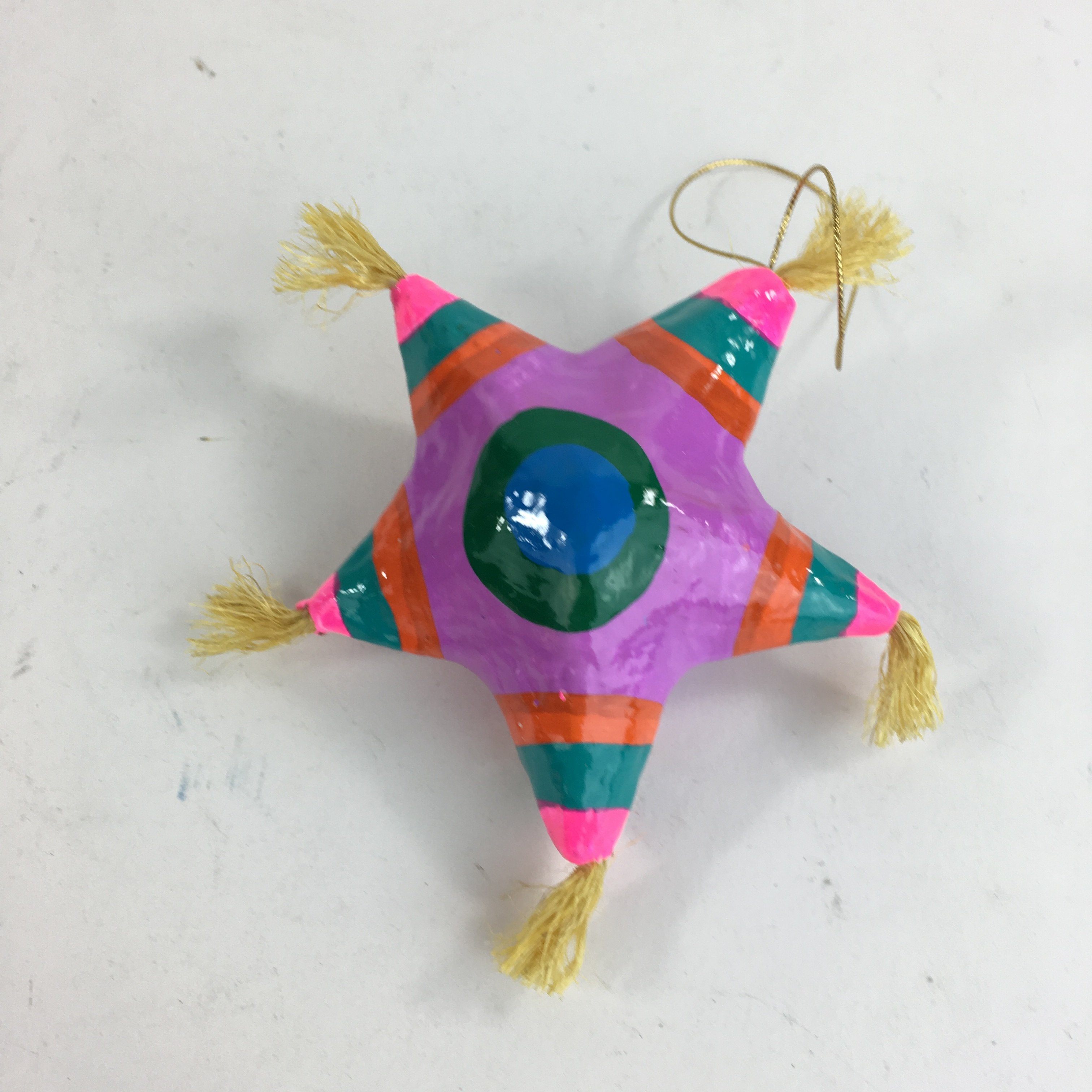 Papier Mache Mexican Christmas Tree Star Ornaments Christmas Zinnia Folk Arts   