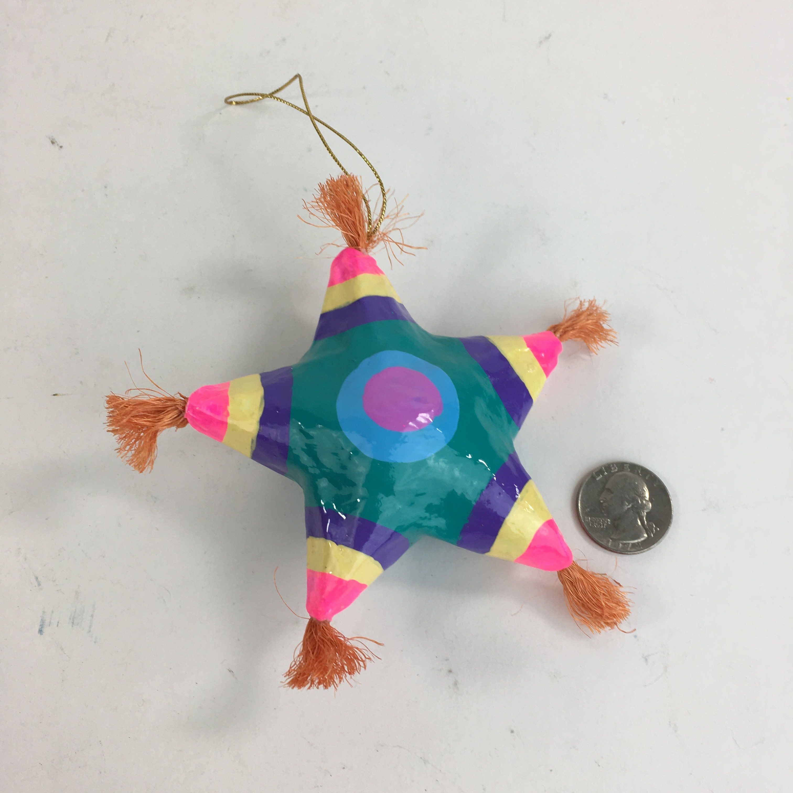 Papier Mache Mexican Christmas Tree Star Ornaments Christmas Zinnia Folk Arts   