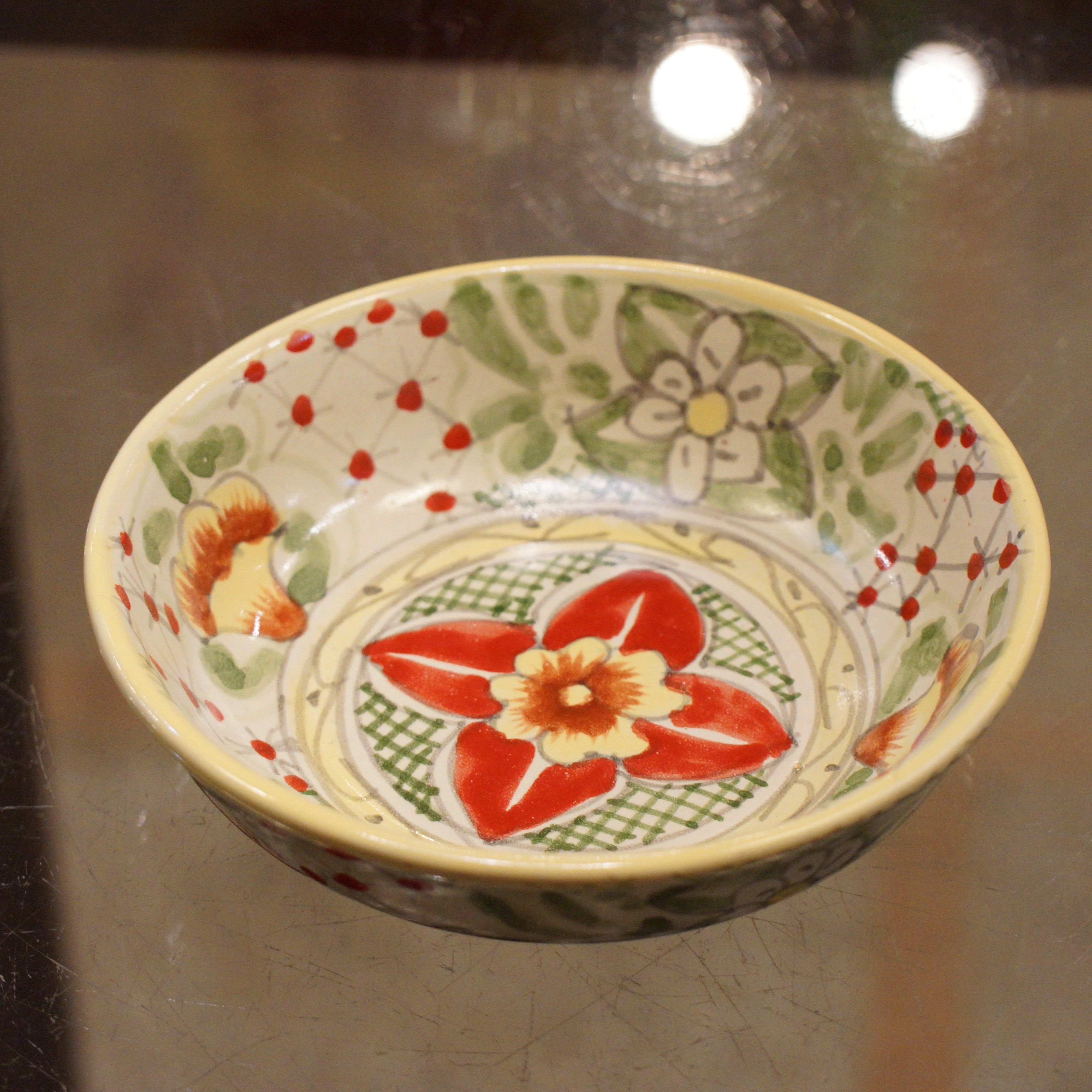 Pasta or Soup Bowl, Ready to Ship Ceramics Zinnia Folk Arts   