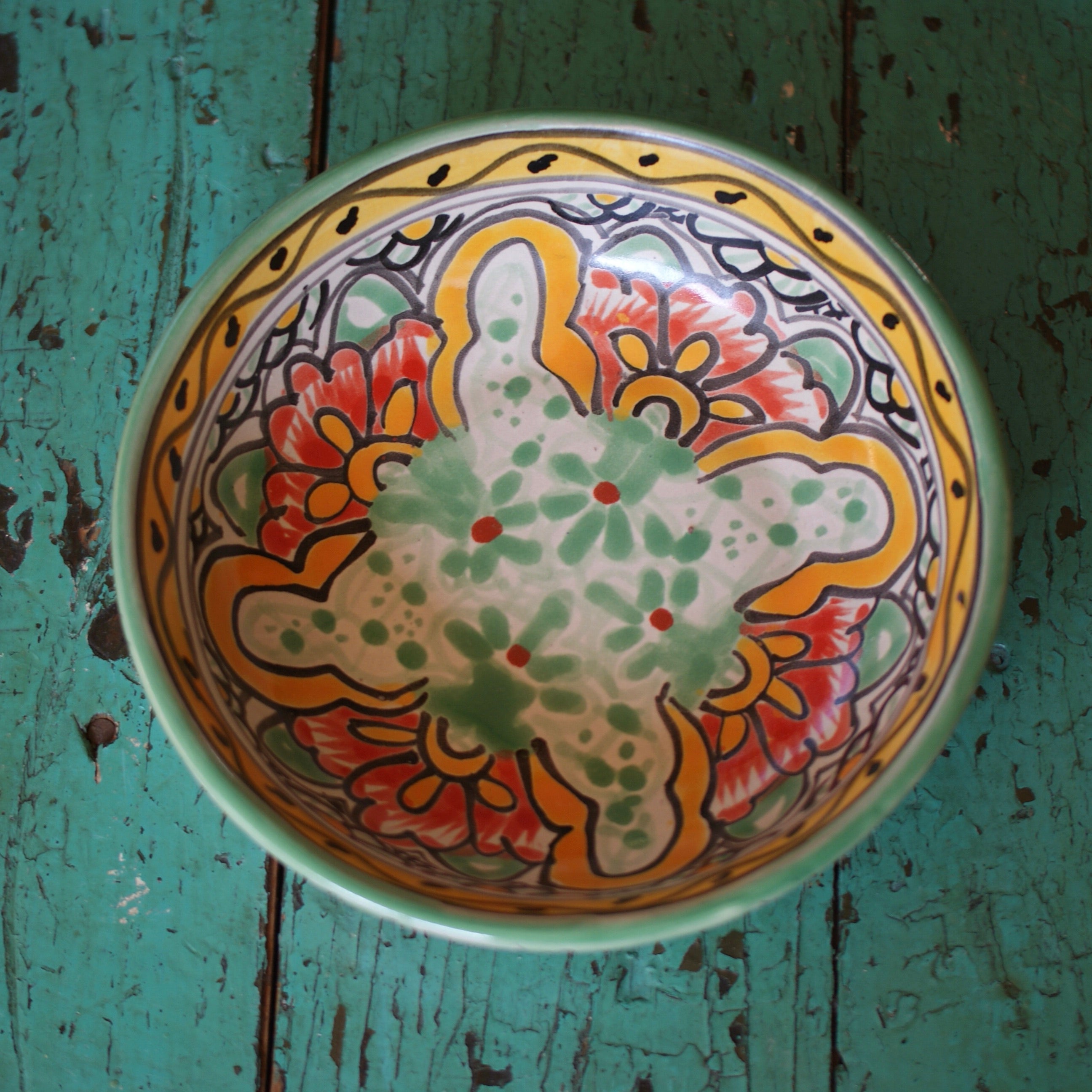Pasta or Soup Bowl, Ready to Ship Ceramics Zinnia Folk Arts   