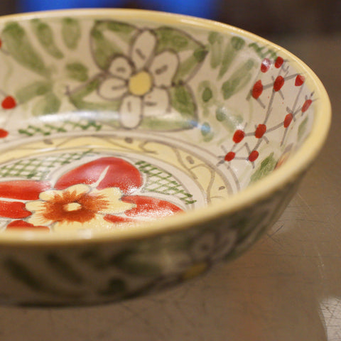 Pasta or Soup Bowl, Ready to Ship Ceramics Zinnia Folk Arts Amarillo  