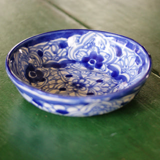 Pasta or Soup Bowl, Ready to Ship Ceramics Zinnia Folk Arts Blue and White  