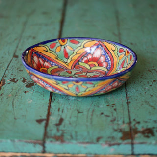 Pasta or Soup Bowl, Ready to Ship Ceramics Zinnia Folk Arts Verde  