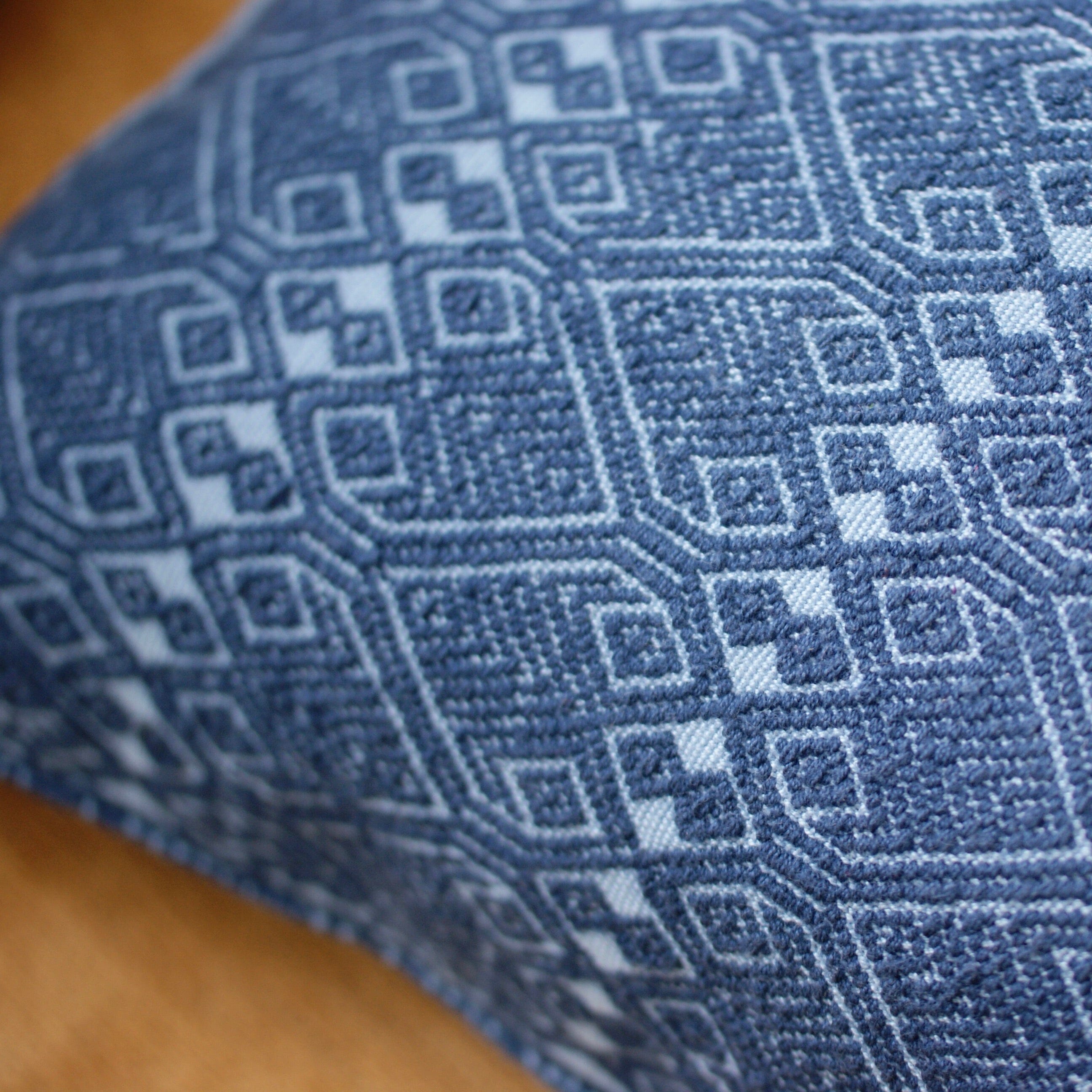 San Andres Handwoven Square Pillow textiles Zinnia Folk Arts   