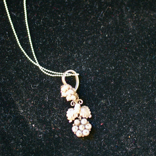 Silver Necklace with Pearls Jewelry Zinnia Folk Arts   