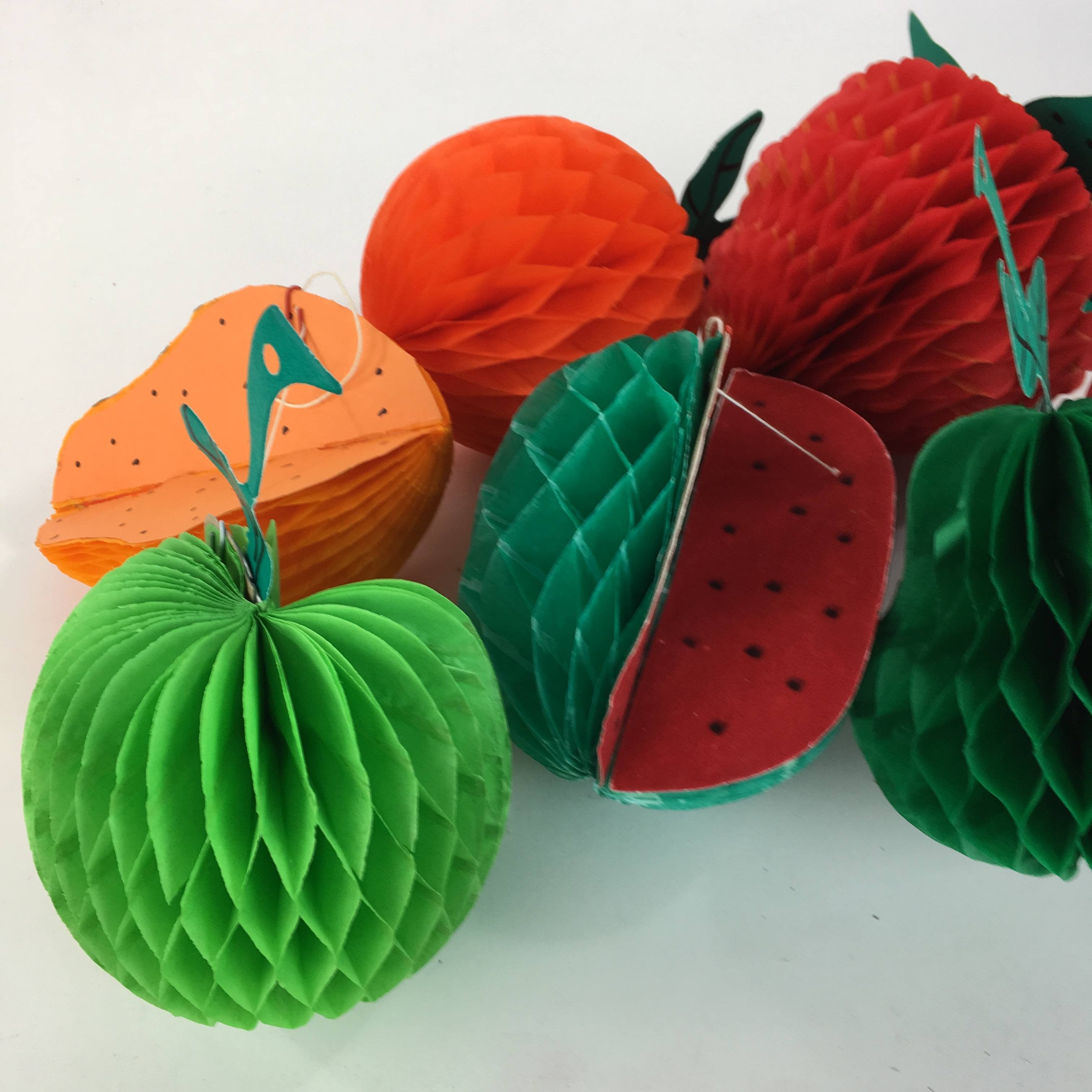 Small Honeycomb Mexican Fruit Fiesta Zinnia Folk Arts   