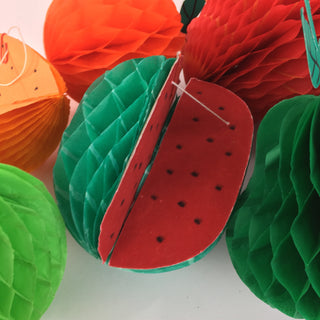 Small Honeycomb Mexican Fruit Fiesta Zinnia Folk Arts Watermelon  