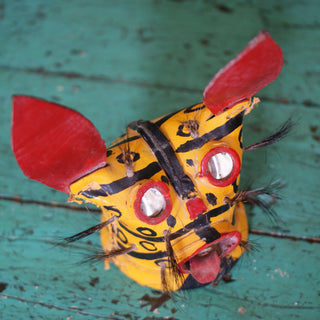 Small Leather Tigre Masks Home Decor Zinnia Folk Arts   