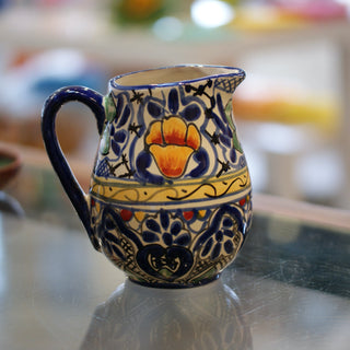 Small Talavera Pitchers, Ready to Ship Ceramics Zinnia Folk Arts Cobalt  