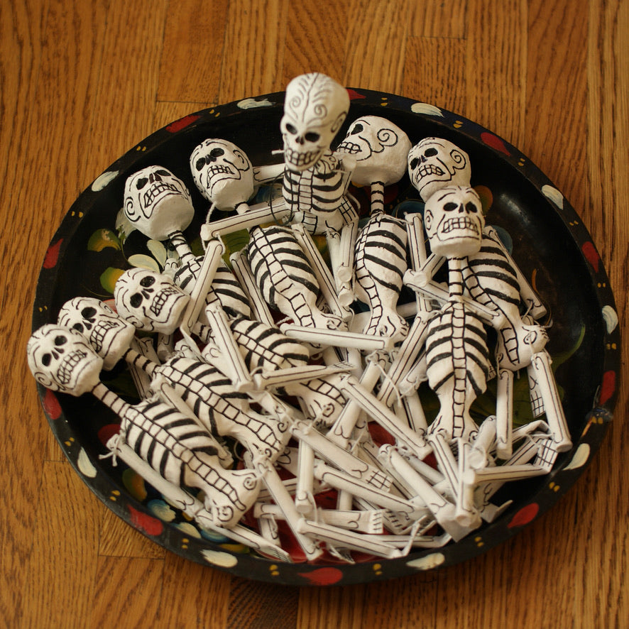 Dangling Day of the Dead Skeletons, 12" Day of the Dead Zinnia Folk Arts