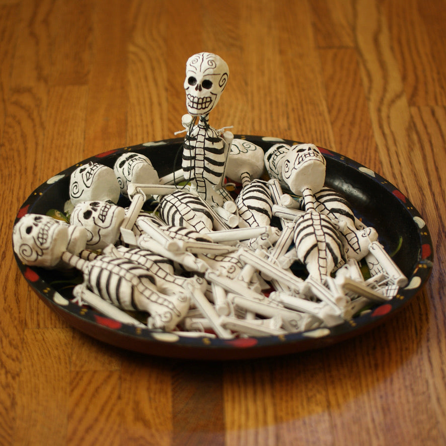 Dangling Day of the Dead Skeletons, 12" Day of the Dead Zinnia Folk Arts