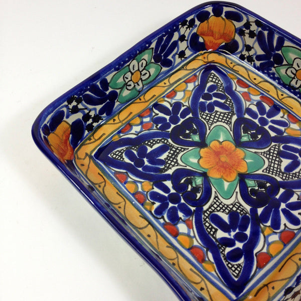 Special Order Baking Pan (9x9) - Azul y Rojo | Zinnia Folk Arts