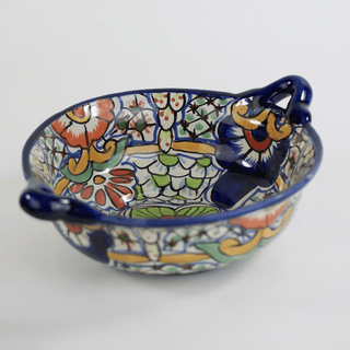 Special Order Cazuela Bowl with Small Handles - Red Petunia Servingware Zinnia Folk Arts   