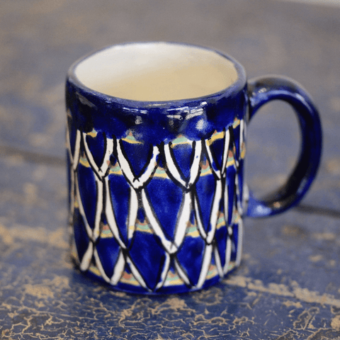 Special Order Coffee Mug - Blue Zinnia Tableware Zinnia Folk Arts   