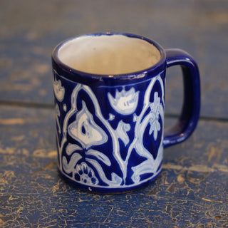 Special Order Coffee Mug - Blue/White Tableware Zinnia Folk Arts   