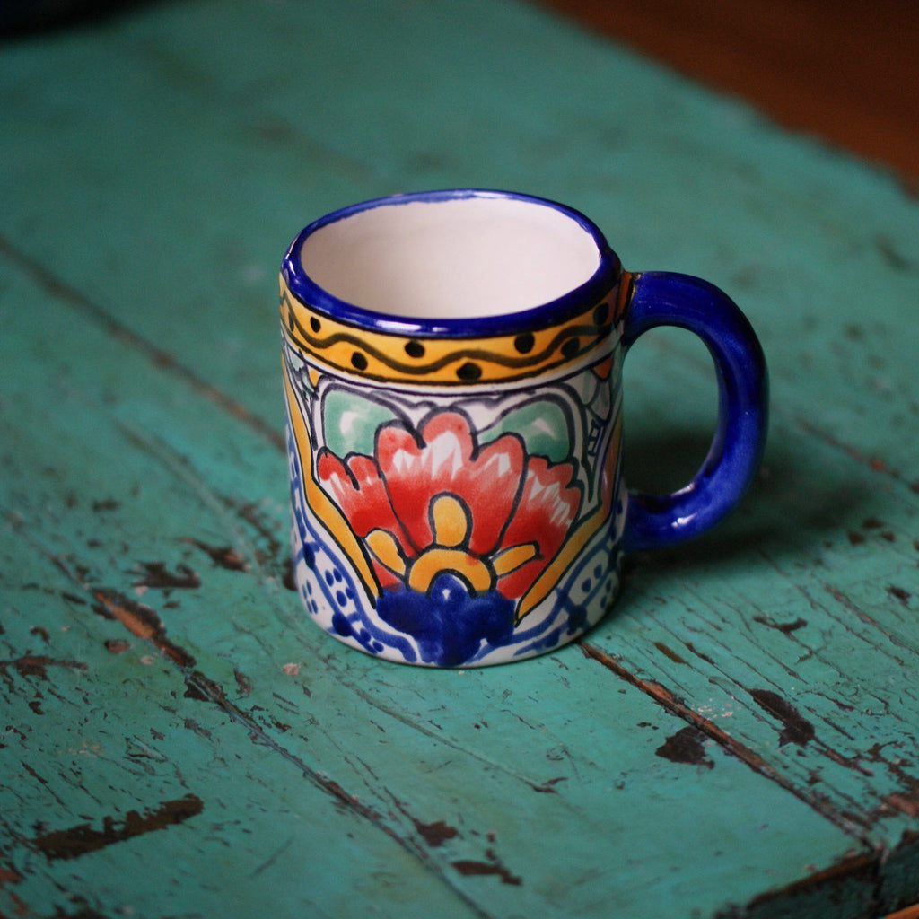Special Order Coffee Mug - Orange Hibiscus Tableware Zinnia Folk Arts   
