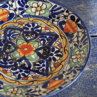 Special Order Dinner Plate - Cobalt Tableware Zinnia Folk Arts   