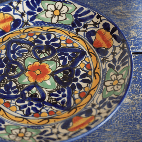 Special Order Dinner Plate - Cobalt Tableware Zinnia Folk Arts   