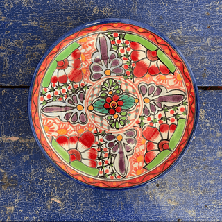 Special Order Dinner Plate - Rojo Tableware Zinnia Folk Arts   