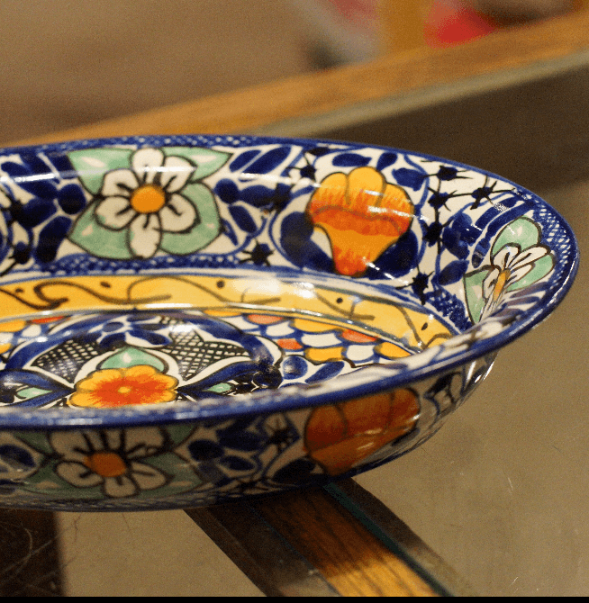 Special Order Oval Serving Bowl - Cobalt Servingware Zinnia Folk Arts   
