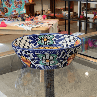 Special Order Pozole Bowl - Cobalt Tableware Zinnia Folk Arts   