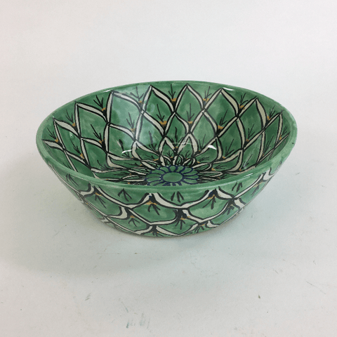 Special Order Pozole Bowl - Green Zinnia Tableware Zinnia Folk Arts   