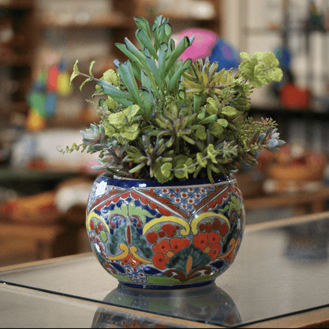 Graphic Hand-Painted Flower Pots - Lulu the Baker