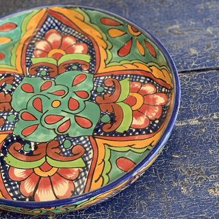 Special Order Shallow Pie Plate or Tray - Verde Bakeware Zinnia Folk Arts   