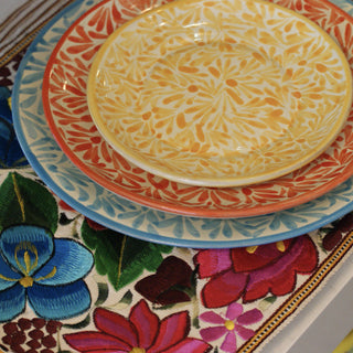 Spring Design  Plates, Ready to Ship Ceramics Zinnia Folk Arts   