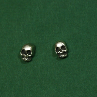 Sterling Skull Posts earrings Moosepablos   
