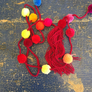 Strings of Chiapas Pompoms Textile Zinnia Folk Arts   