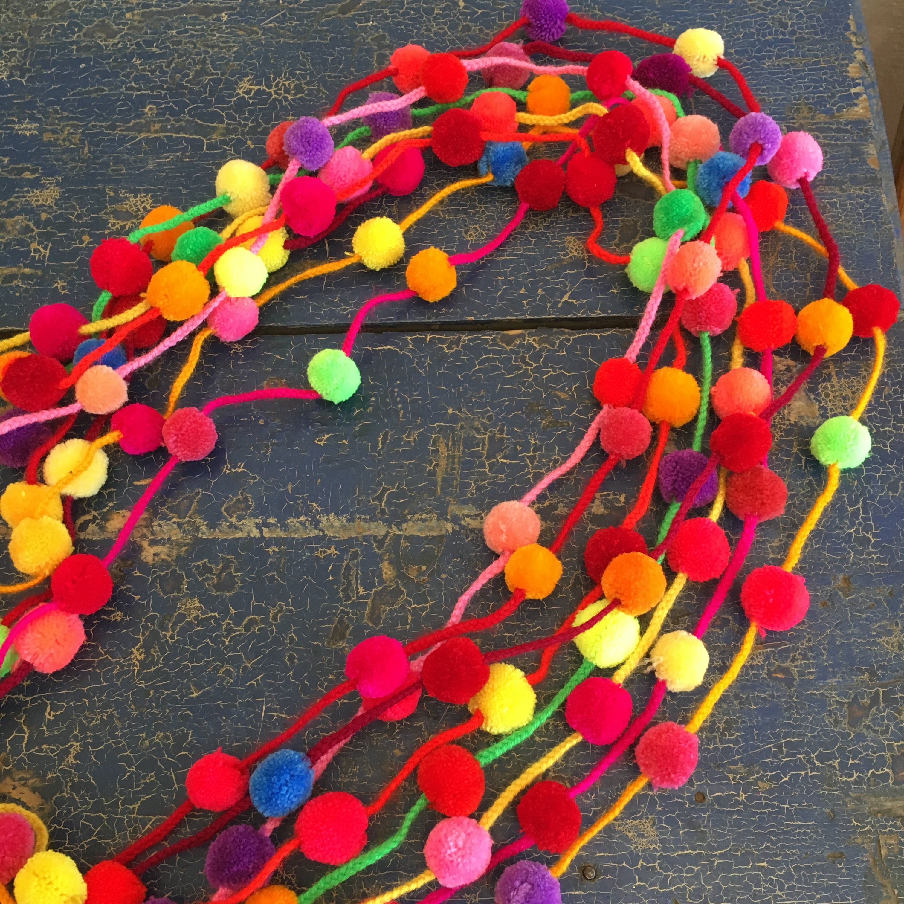 Strings of Chiapas Pompoms Textile Zinnia Folk Arts   