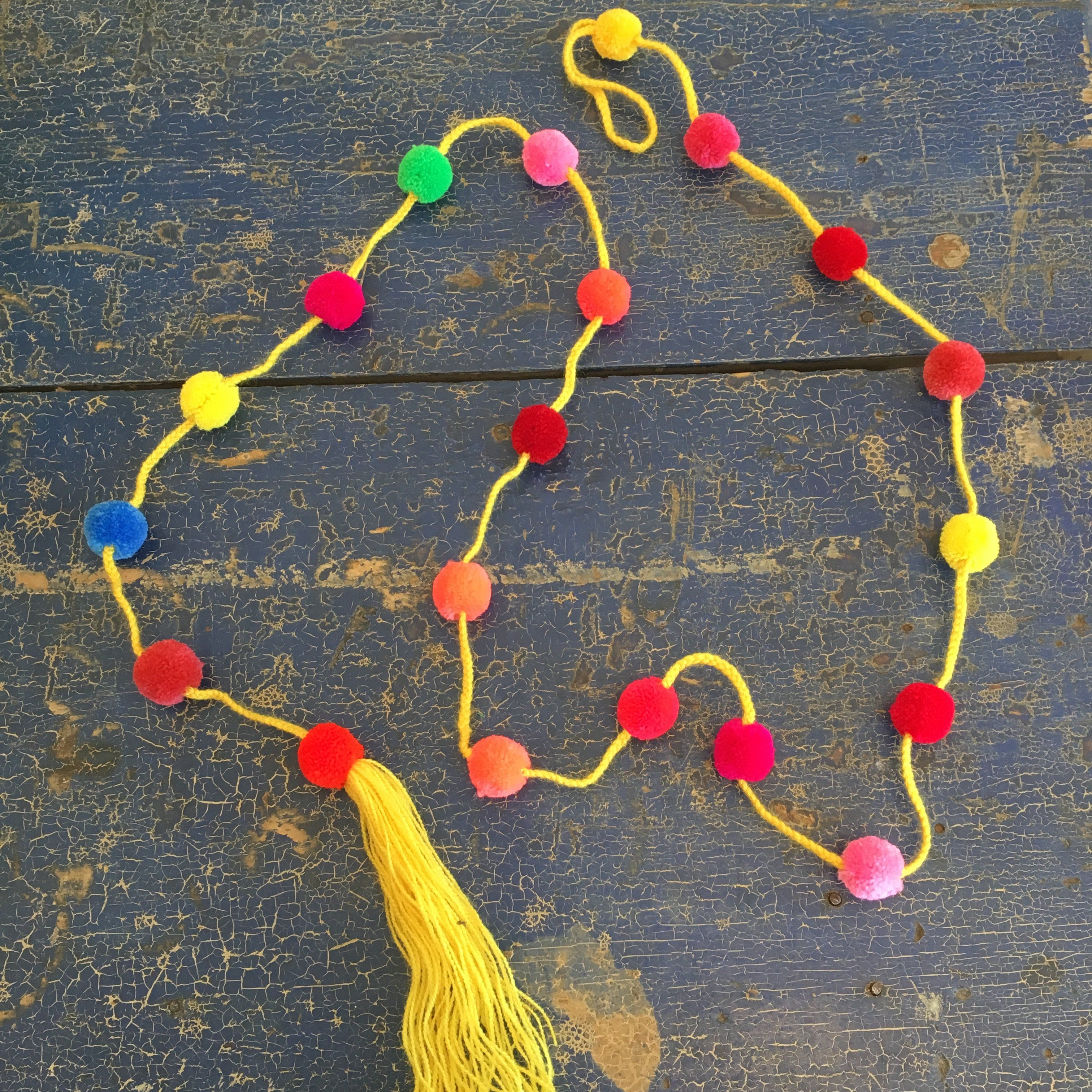 Strings of Chiapas Pompoms Textile Zinnia Folk Arts   