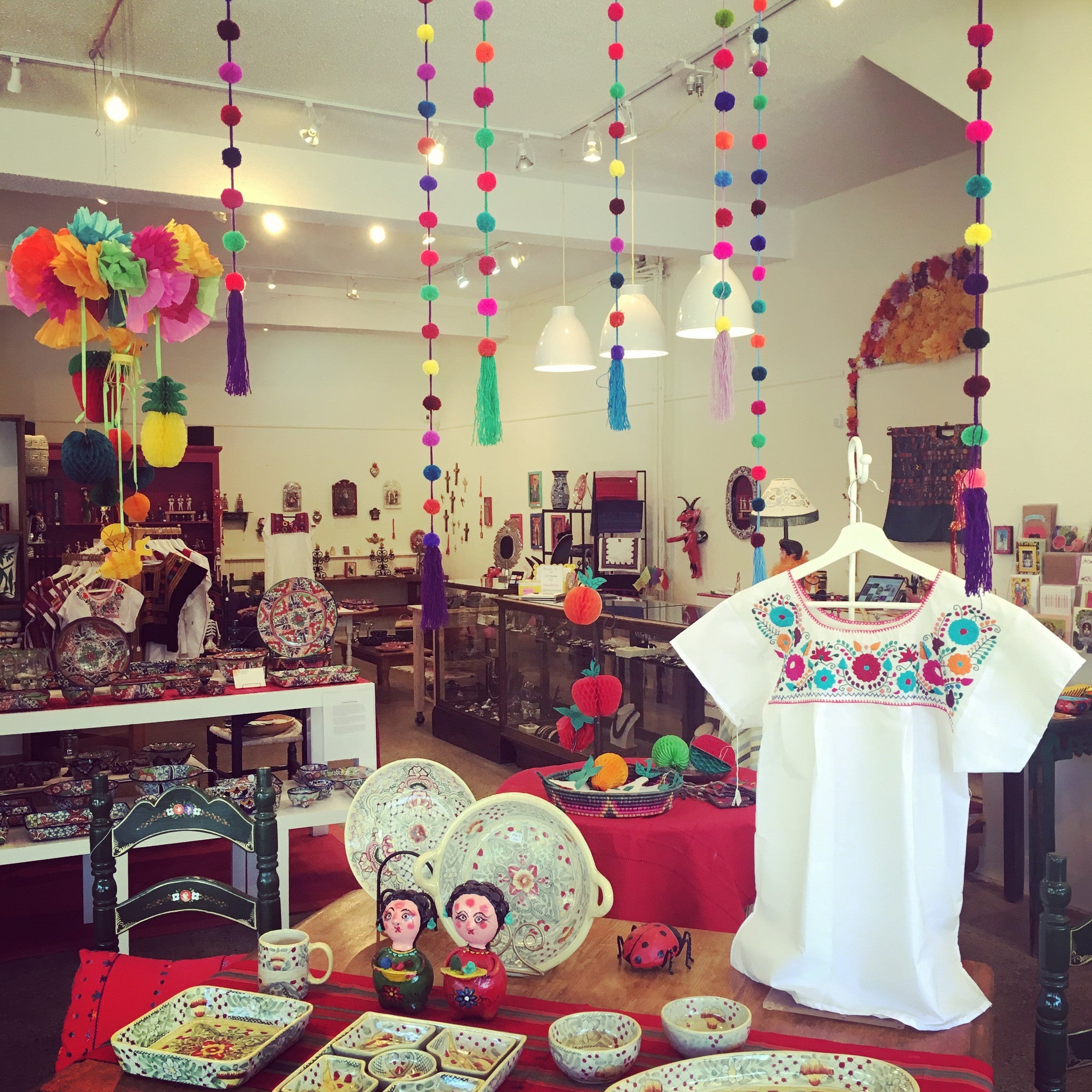 Strings of Chiapas Pompoms Textile Zinnia Folk Arts   