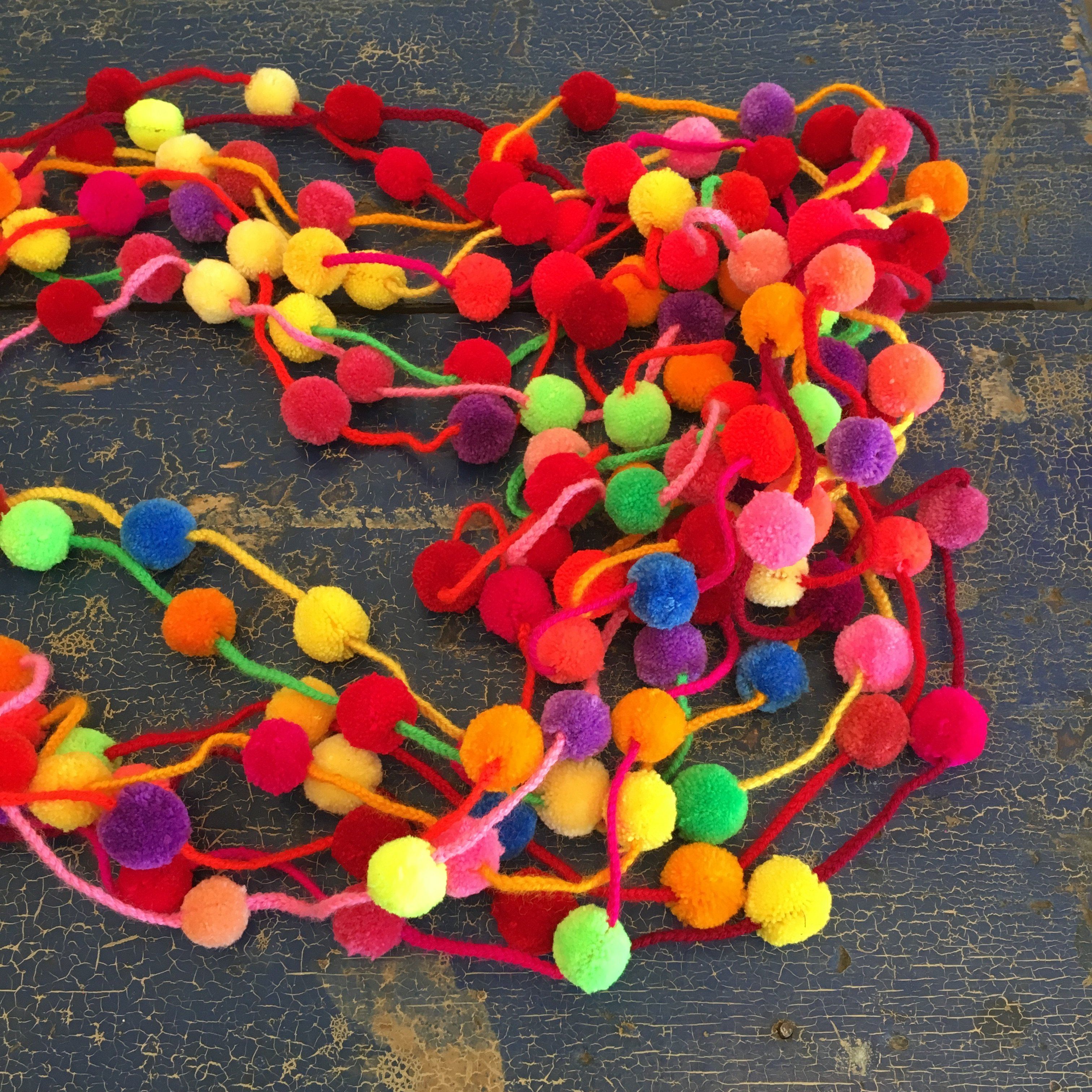Strings of Chiapas Pompoms Textile Zinnia Folk Arts