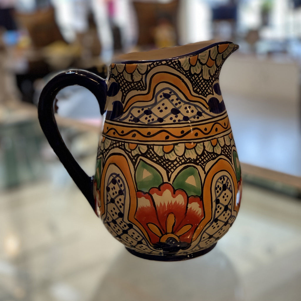 Mexican Talavera Coffee Mug - Cobalt – Zinnia Folk Arts