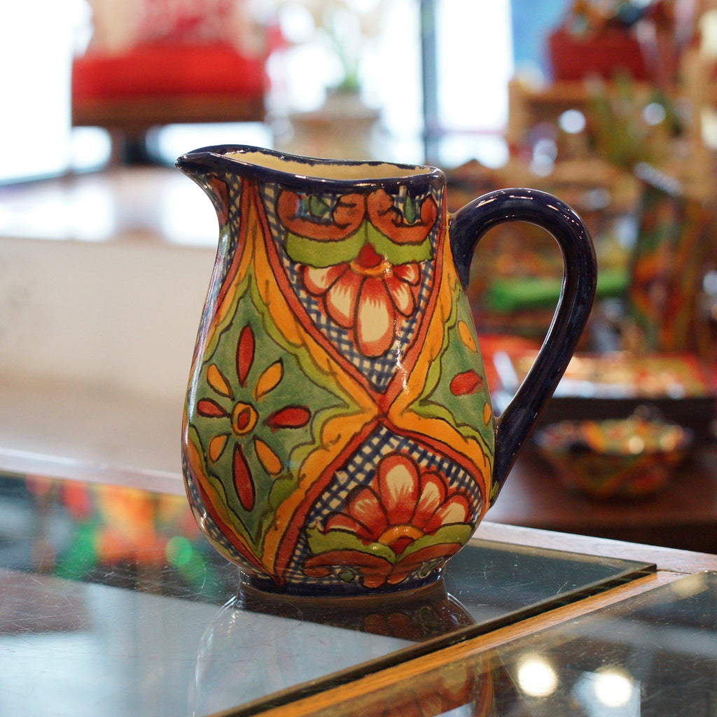 Talavera Water Pitcher Set 7 Pc Mexican Talavera pottery Pitcher With –  Ibarra Imports