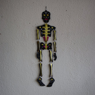 Tall Cut Tin Articulated Skeletons, Day of the Dead Day of the Dead Zinnia Folk Arts   