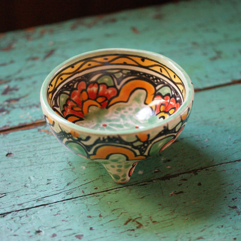 Three-Footed Bowls, Medium, Ready to Ship Ceramics Zinnia Folk Arts Mint  