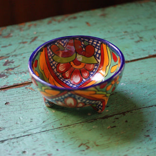 Three-Footed Bowls, Medium Ceramics Zinnia Folk Arts Verde  