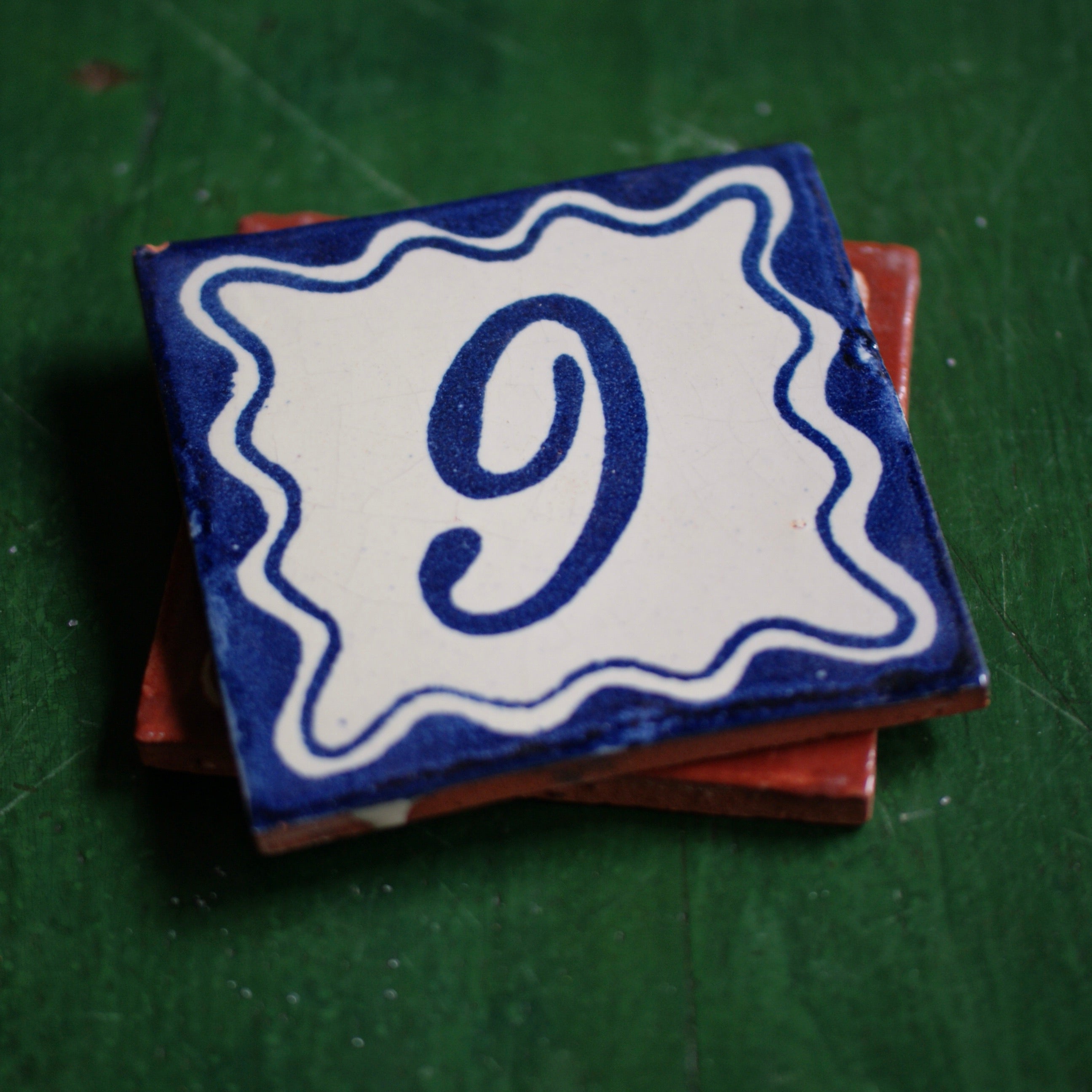 Tile Numbers  Zinnia Folk Arts   