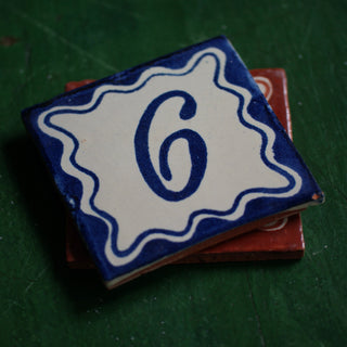 Tile Numbers  Zinnia Folk Arts Blue 6 or 9 (same tile)  